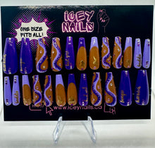 Load image into Gallery viewer, Purple Baddie Nails
