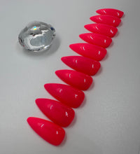 Load image into Gallery viewer, Neon Pink Nail Set
