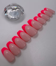 Load image into Gallery viewer, Neon Pink French Tips
