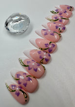 Load image into Gallery viewer, Lilac French Tip Nails
