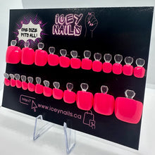 Cargar imagen en el visor de la galería, Neon Pink Toe Nails
