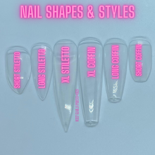 Load image into Gallery viewer, Black French Tip Nail Set
