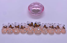 Load image into Gallery viewer, Butterfly Bling French Tips
