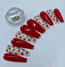 Load image into Gallery viewer, Red Butterfly Nail Set
