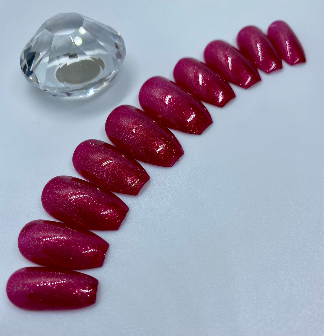 Sparkly Red Nail Set