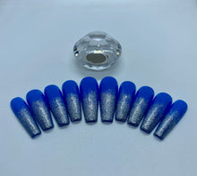 Load image into Gallery viewer, Blue Pixy Dust Nail Set
