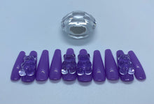 Load image into Gallery viewer, Purpple Gummy Bear Nail Set
