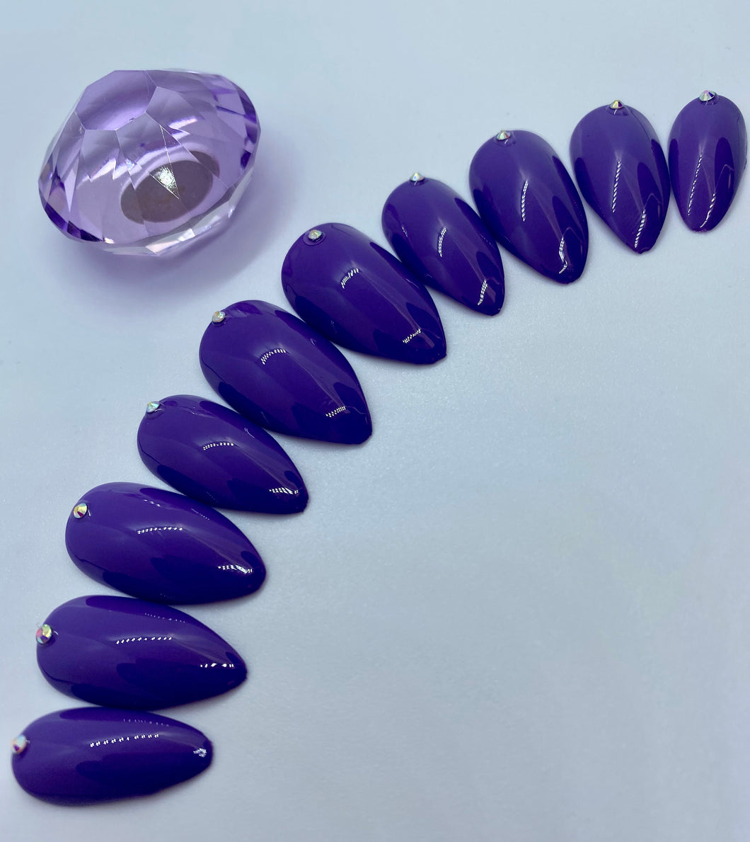 Dark Purple Nail Set