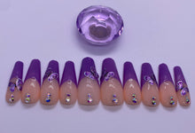 Cargar imagen en el visor de la galería, Purple Butterfly French Tips
