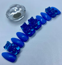Charger l&#39;image dans la galerie, Blue Gummy Bear Nail Set
