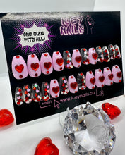 Load image into Gallery viewer, Queen Of Hearts Nails

