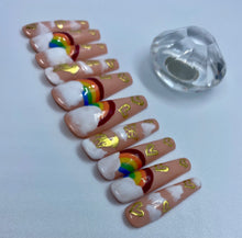 Load image into Gallery viewer, Unicorn Rainbow Nail Set

