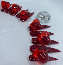 Load image into Gallery viewer, Jelly Hearts Nail Set
